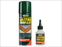 Mitre Fast Bonding System - 200ml Spray & 50ml Glue      **OFFER - 2 for &pound;6**